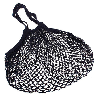 SACHI Sachi Cotton String Bag Long Handle Navy #3661NY - happyinmart.com.au