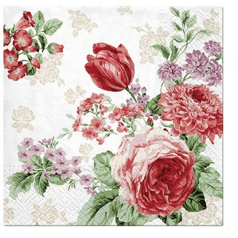 PAW Paw Lunch Napkins Mysterious Roses 