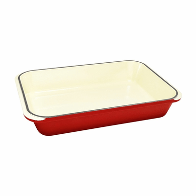 CHASSEUR Chasseur Rectangular Roasting Pan Inferno Red #19274 - happyinmart.com.au