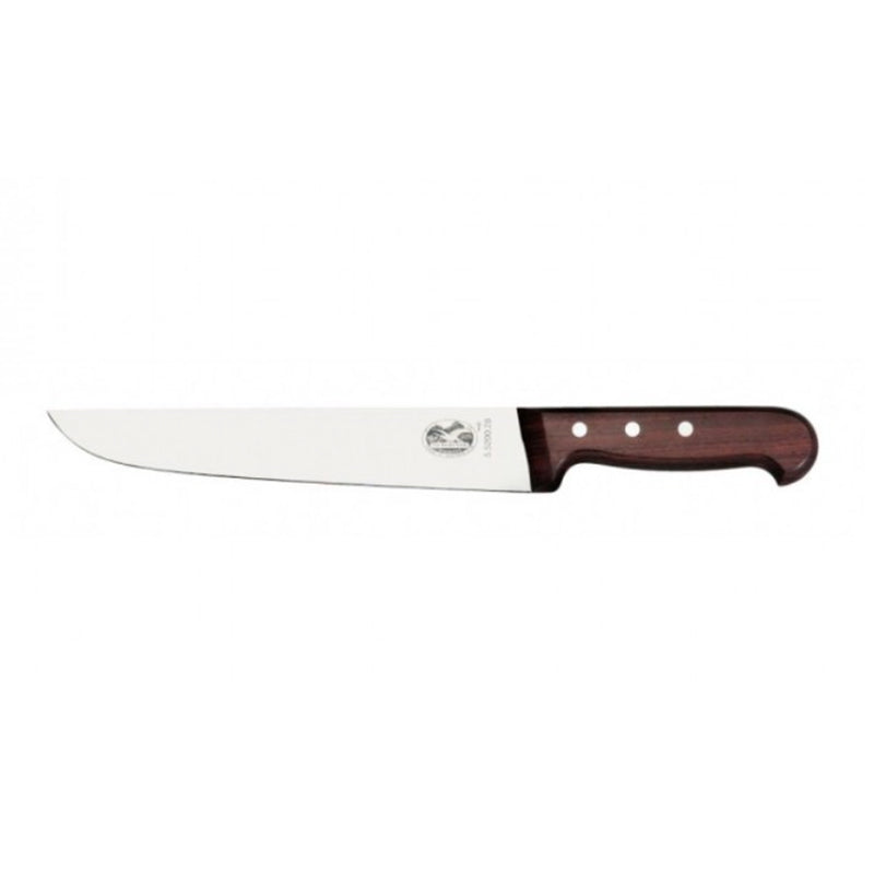 Victorinox Butchers Knife 16cm Straight Back Blade Rosewood 