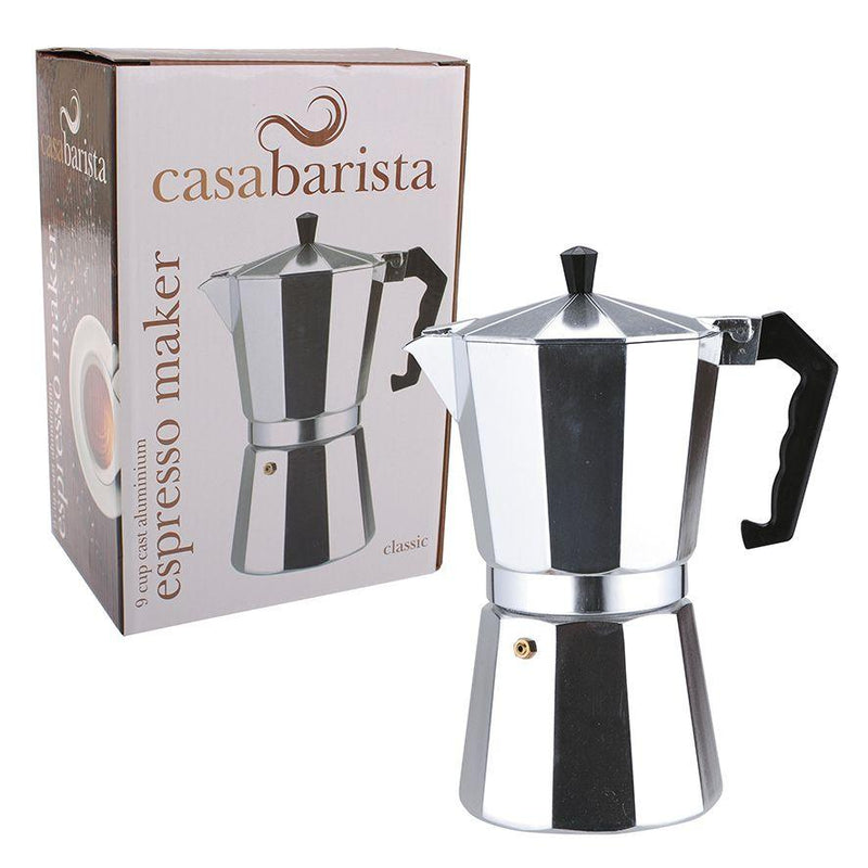 CASABARISTA Casabarista Classic 9 Cup Aluminium Espresso Maker 