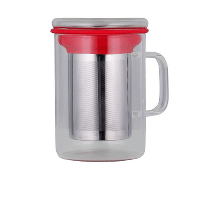 AVANTI Avanti Tea Mug With Infuser 350ml Red #15247 - happyinmart.com.au