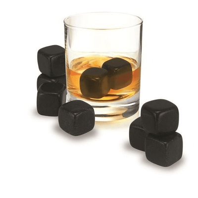 AVANTI Avanti Whisky Rocks Set Of 9 Black Granite #16439 - happyinmart.com.au