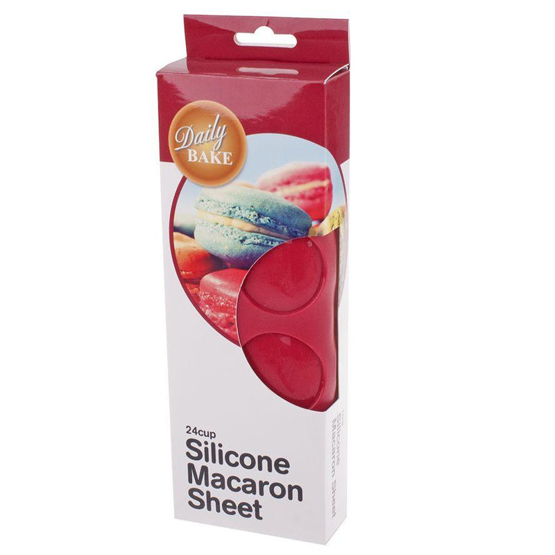 DAILY BAKE Daily Bake Silicone 24 Cup Macaron Sheet Red 