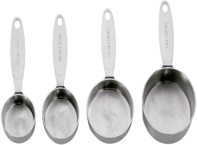 CUISIPRO Cuisipro 4 Pieces Measuring Cups Stainless Steel 