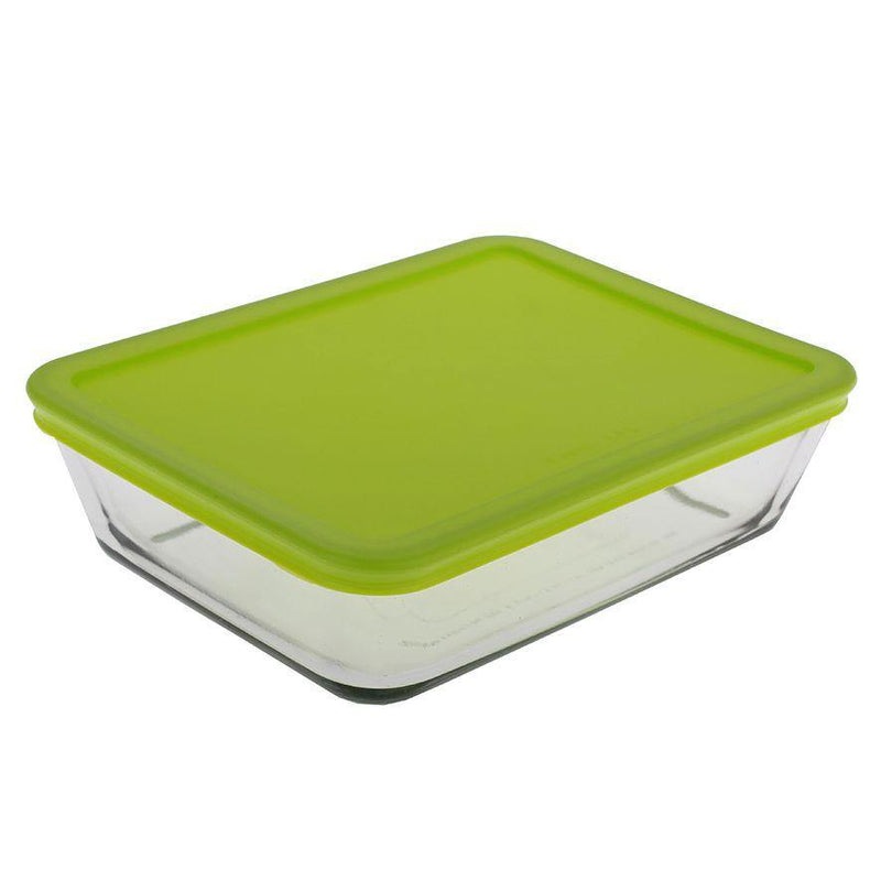 KITCHEN CLASSICS Kitchen Classics Rectangular Container With Green Lid 