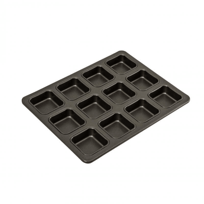 BAKEMASTER Bakemaster 12 Cup Square Brownie Pan Non Stick 