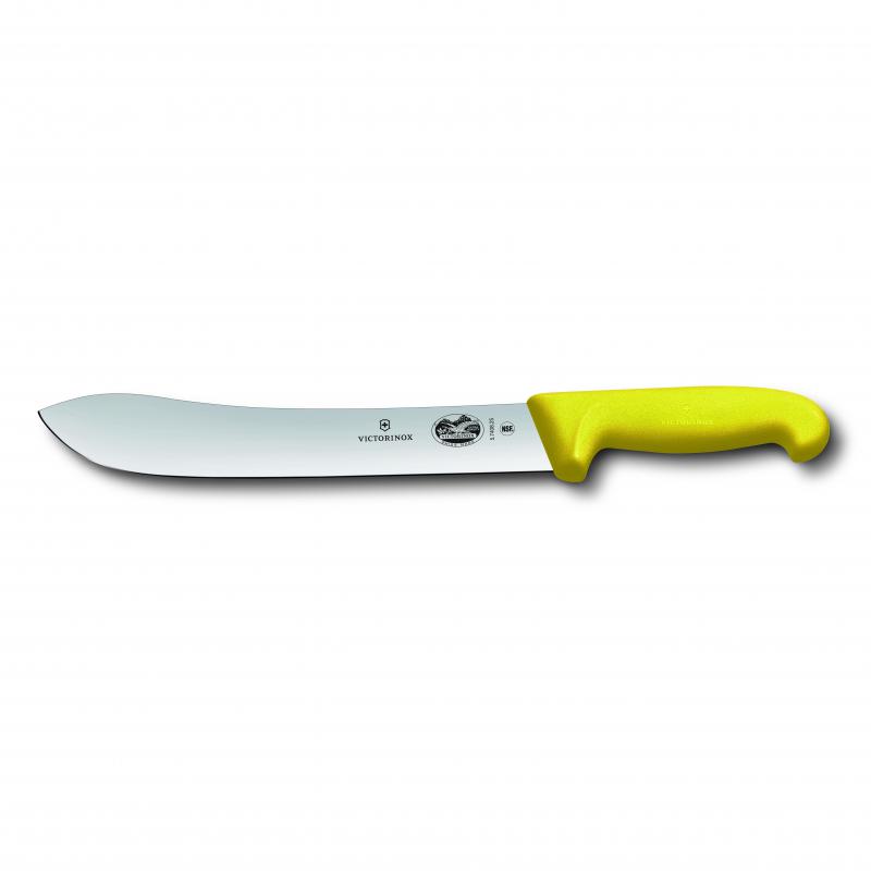 Victorinox Fibrox Wide Tip Butchers Knife 25cm Yellow 