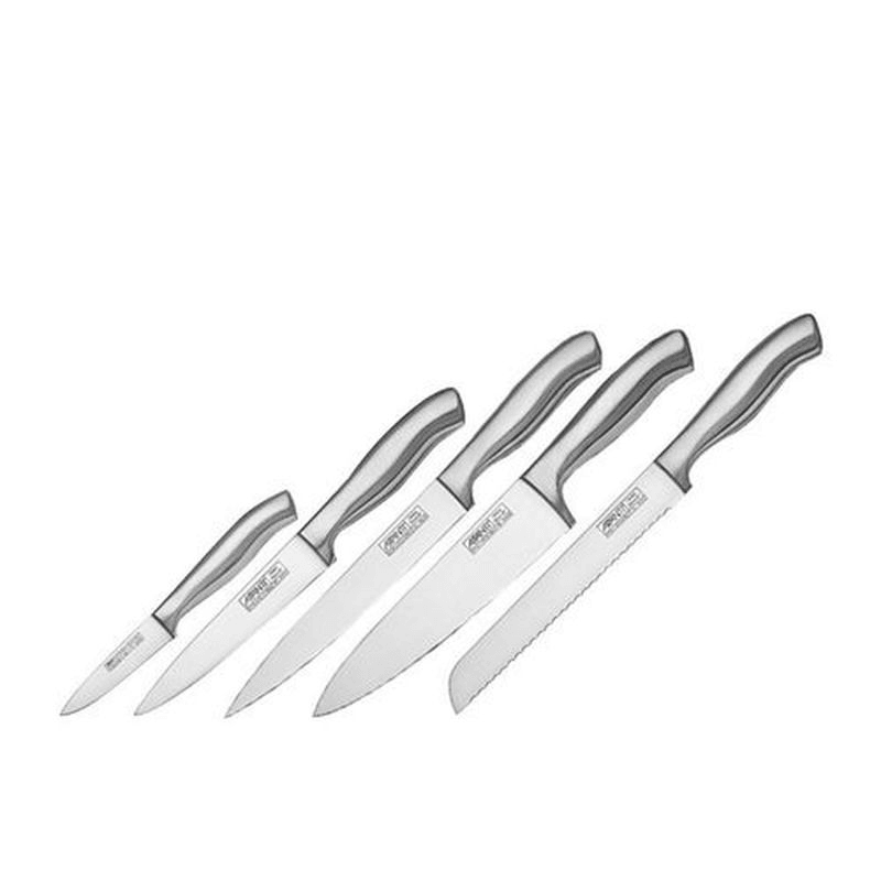 AVANTI Avanti Tempo 6 Pieces Knife Block Set Silver 