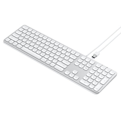 SATECHI Satechi Aluminium Wired Usb A Keyboard Silver White #ST-AMWKS - happyinmart.com.au