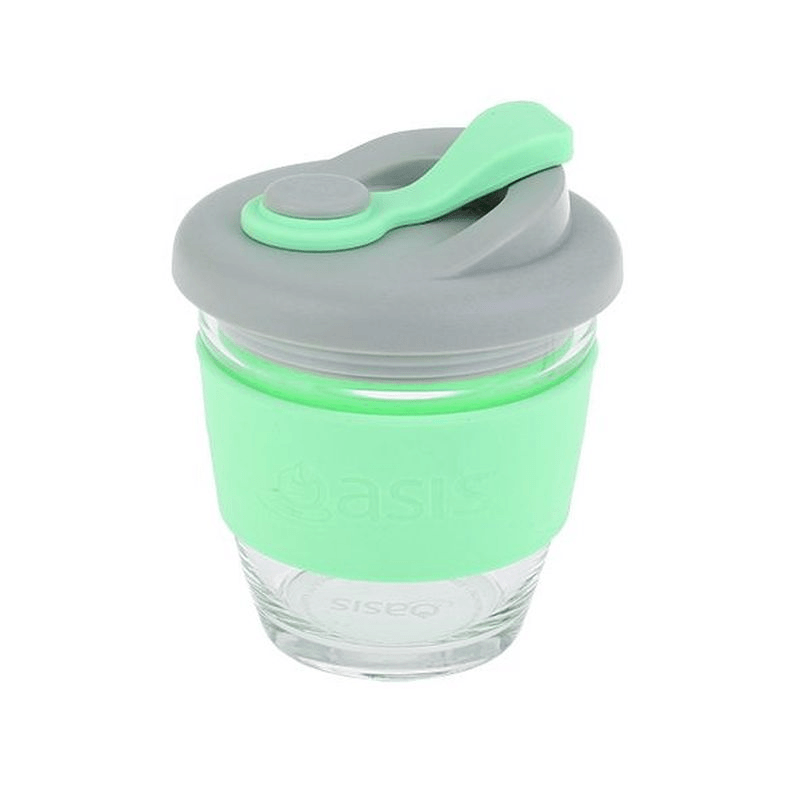 OASIS Oasis Borosilicate Glass Eco Cup 8oz Spearmint 