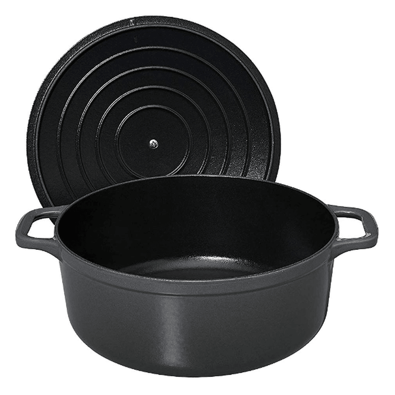 CHASSEUR Chasseur Round French Oven Caviar Cast Iron 