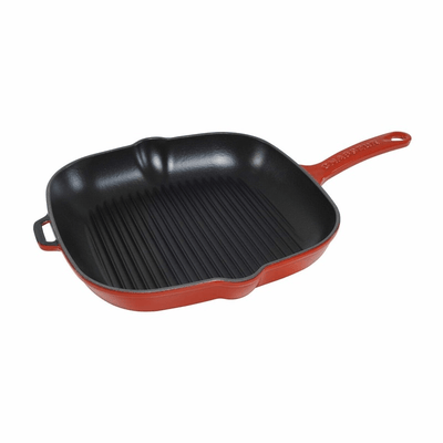 CHASSEUR Chasseur Square Grill 25cm Federation Red #19657 - happyinmart.com.au