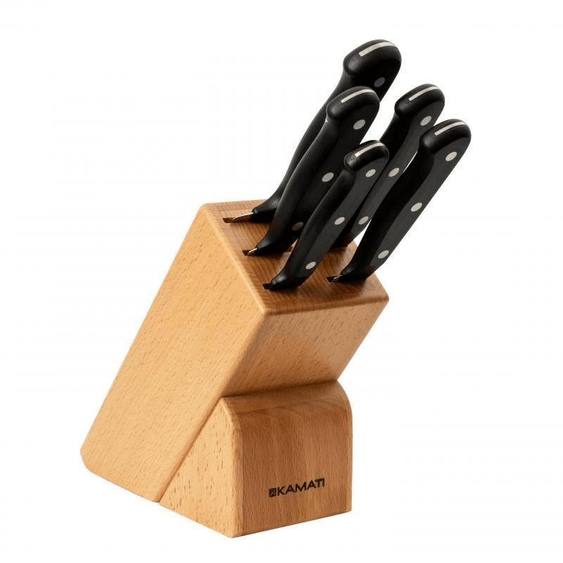 KAMATI Kamati 6 Piece Gourmet Knife Block Set 