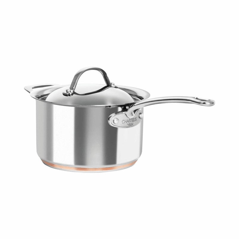 CHASSEUR Chasseur Le Cuivre Saucepan With Lid And Helper Handle 