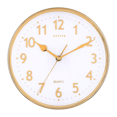 BAXTER Baxter Emory With Clock 3D Foil 25cm Gold #24661 - happyinmart.com.au