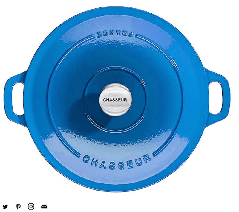 CHASSEUR Chasseur Round Casserole Sky Blue 
