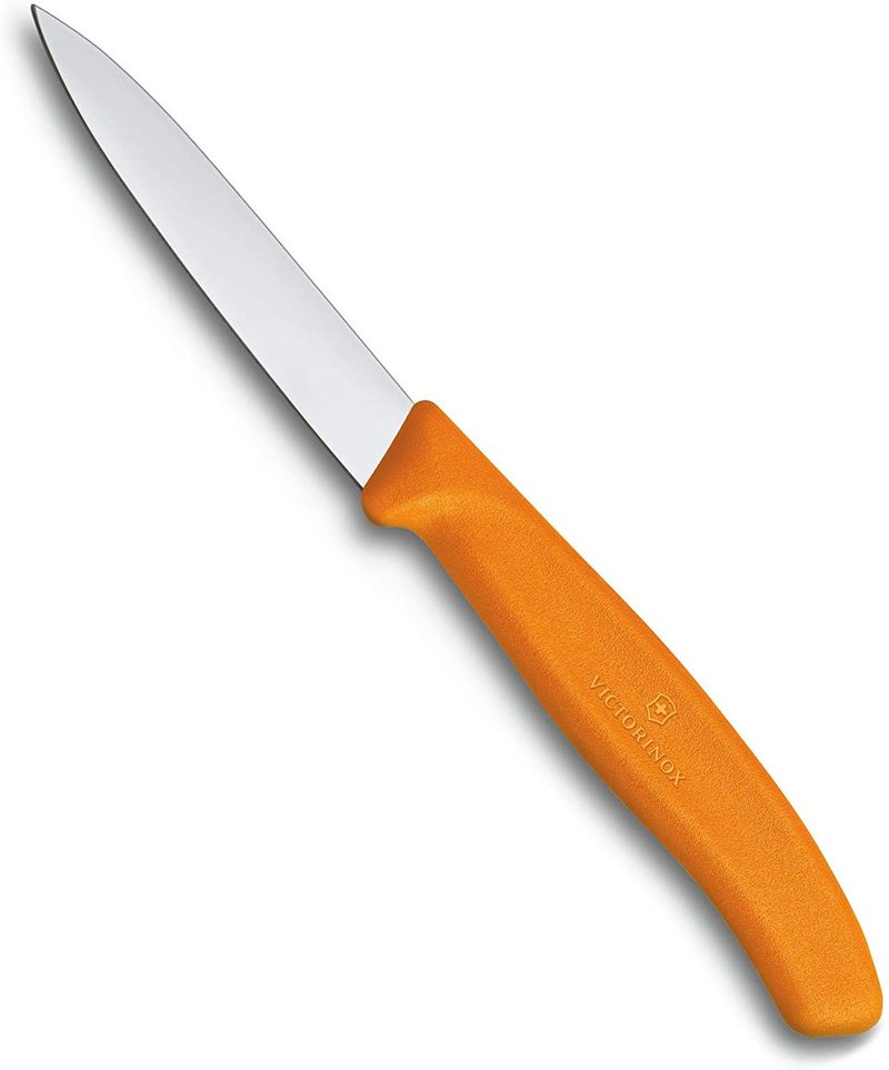 Victorinox Paring Stainless Steel Knife Pointed Blade Classic Orange 