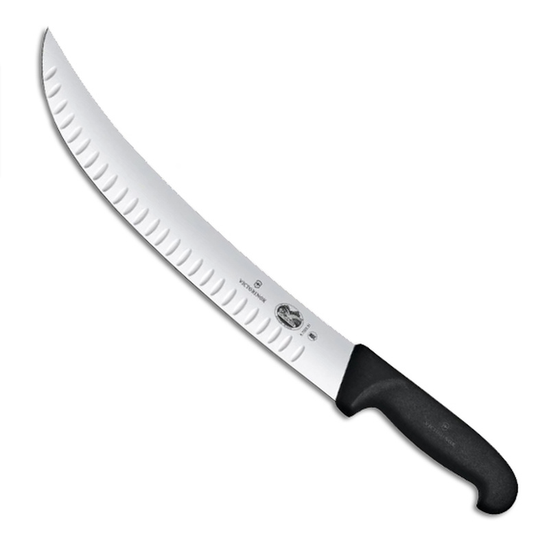 Victorinox Brisket Knife Fluted Edge 31cm Black 