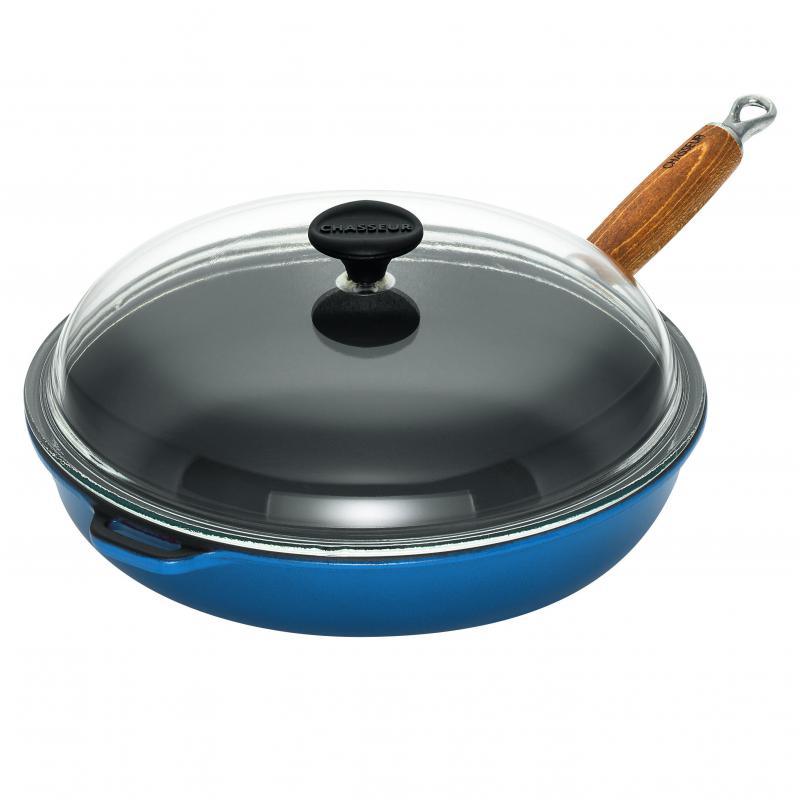 CHASSEUR Chasseur Saute Pan With Glass Lid Sky Blue 