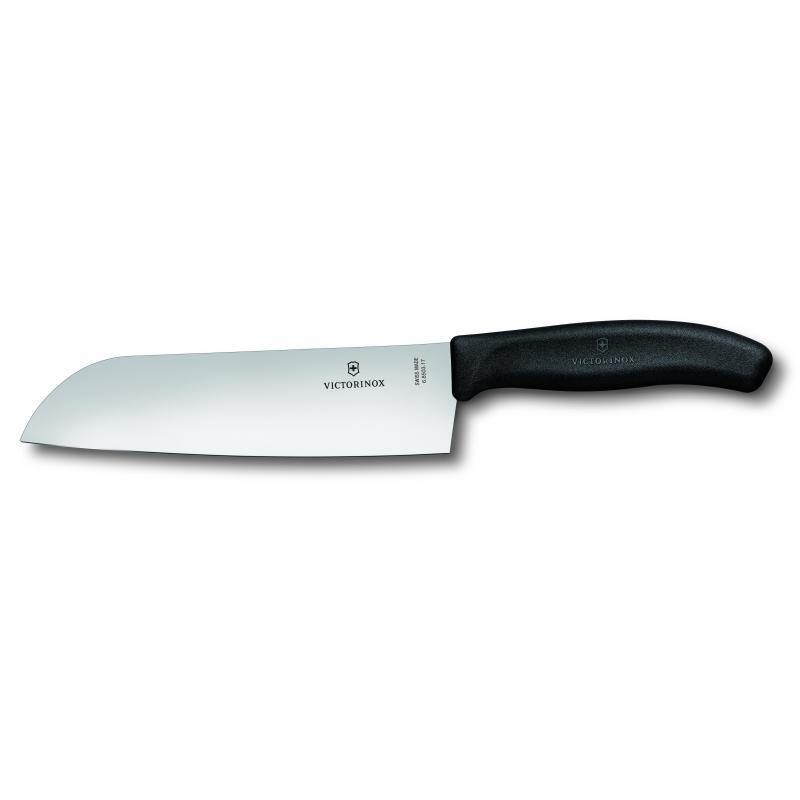 Victorinox Santoku Knife Wide Blade Classic Black Blister 