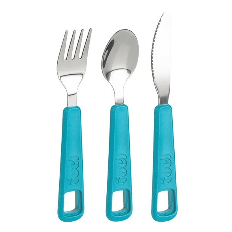 TRUDEAU Trudeau 3 Piece Snap Cutlery Set Tropical Blue 
