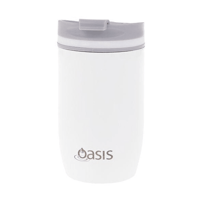 OASIS Oasis Stainless Steel Double Wall Insulated Travel Cup White #8913W - happyinmart.com.au