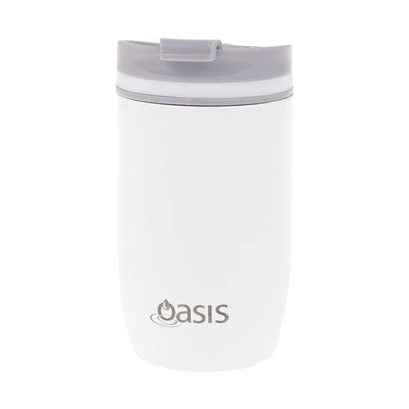 OASIS Oasis Stainless Steel Double Wall Insulated Travel Cup White 
