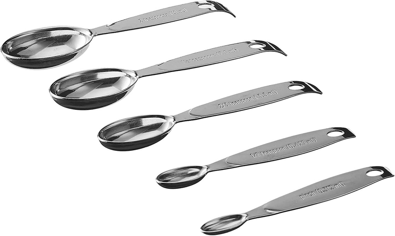 CUISIPRO Cuisipro Odd Size Spoons 5 Pieces Set Stainless Steel 