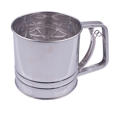 APPETITO Appetito Stainless Steel 5 Cup Squeeze Action Flour Sifter #2802 - happyinmart.com.au