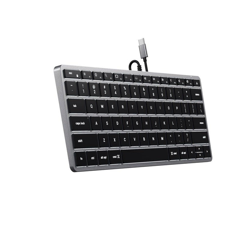 SATECHI Satechi Slim W1 Wired Usb C Backlit Keyboard Space Grey 