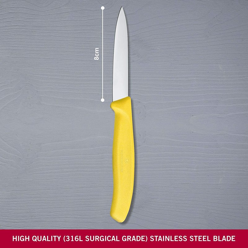 Victorinox Paring Knife 8 cm Pointed Blade Classic Yellow 