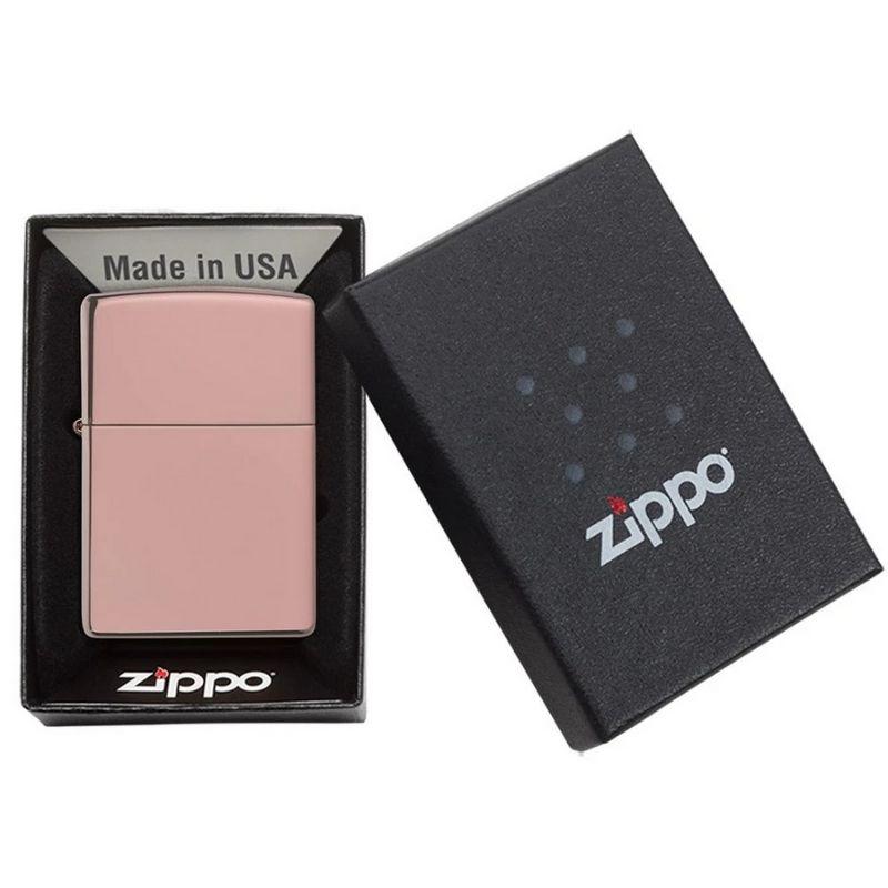 Zippo High Polish Rose Gold Lighter Refillable 
