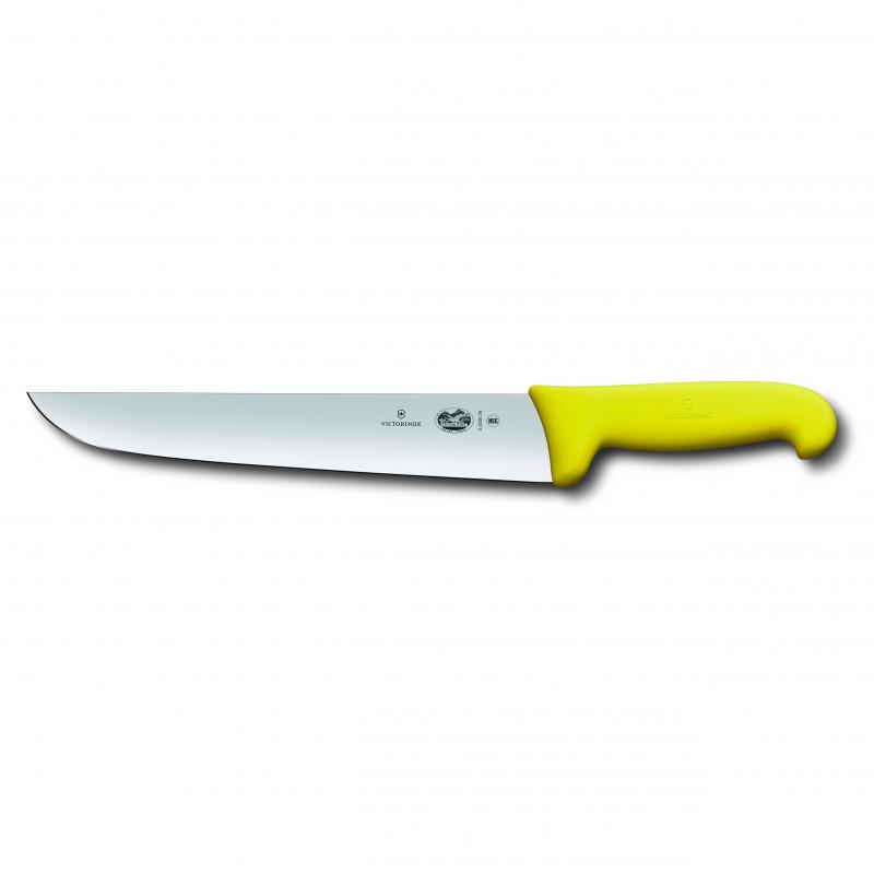 Victorinox Fibrox Straight Back Butchers Knife 28cm Yellow 