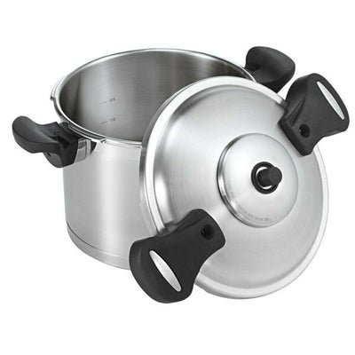 SCANPAN Scanpan Pressure Cooker With Side Handles Stainless Steel #18302 - happyinmart.com.au
