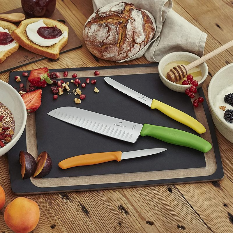 Victorinox Swiss Classic Colorful Tomato And Table Knife Set Multicolored 